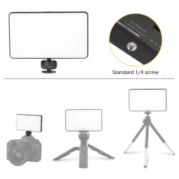 LED Camera Light RGB Full Color Output Video Lamp Kit 3100mAh Battery With 140 Beads Dimmable 2500K-8500K Bi-Color Panel Light