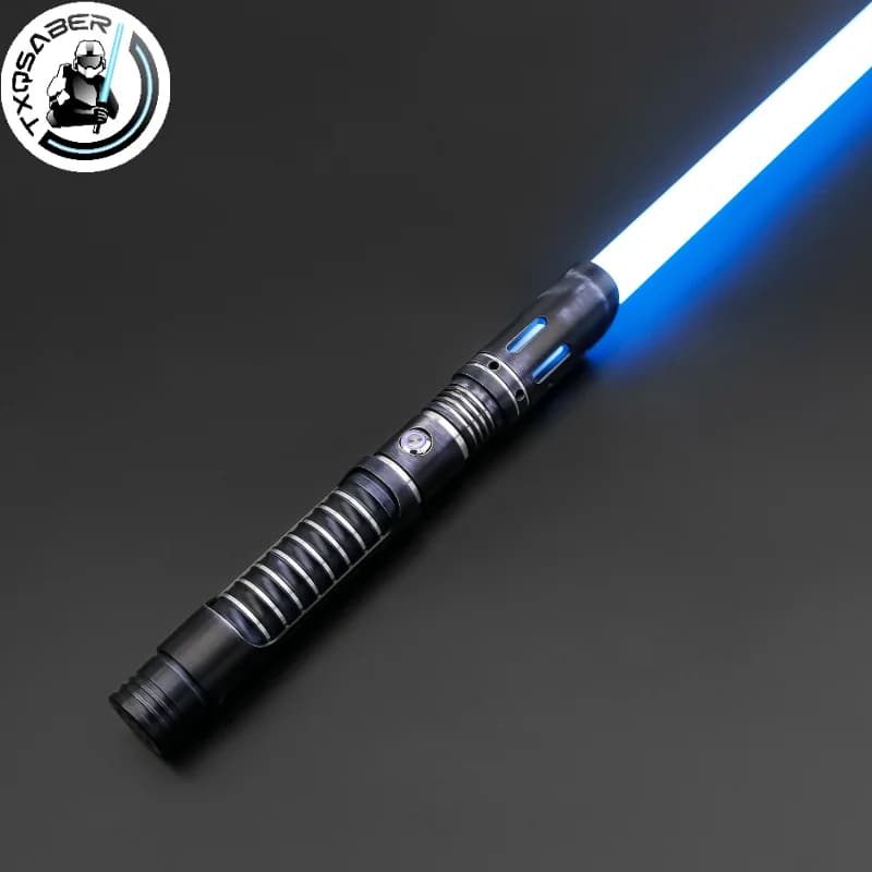 TXQSABER RGB VOID Smooth Pixel Lightsaber 12 Light Colors and 16 Sets Soundfonts Metal Hilt PC Blade Kid Xmas Toys Sword