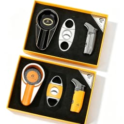GALINER Puro Travel Ashtray Home Torch Jet Flame Cigar Lighter Smoking Accessories Tobacco Cigar Cutter Charuto Gadgets