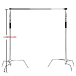SH 2M/3M Retractable Crossbar Universal Interface Background Cloth Crossbar Suitable For Photo Studio Photography Accessories