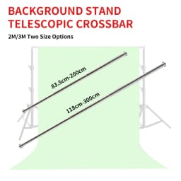 2/3M Universal Telescopic Rod Crossbar Photo Background Support System Adjust Stand Photography Photo Studio Boom Super Racks