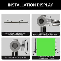 2/3M Universal Telescopic Rod Crossbar Photo Background Support System Adjust Stand Photography Photo Studio Boom Super Racks