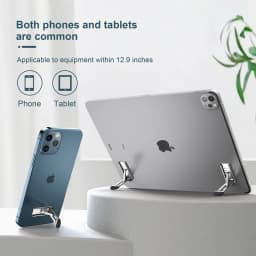 Oatsbasf Portable Desktop Phone Holder For iPhone 12 13 Pro Max Xiaomi Tablet Stand Invisible Mini Adhesive Non-slip Phone Stand