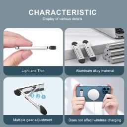 Oatsbasf Portable Desktop Phone Holder For iPhone 12 13 Pro Max Xiaomi Tablet Stand Invisible Mini Adhesive Non-slip Phone Stand