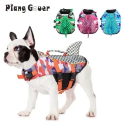 Shiny Dog Swimming Wear Safety Clothes Vest Swimming Suit Outdoor Pet Dog Float Life Jacket Vest XS-2XL