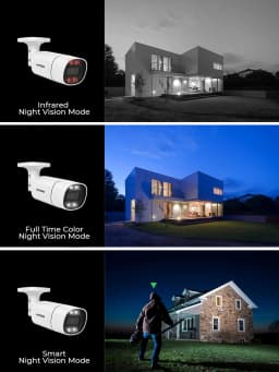 H.View 16Ch 4K CCTV Security Surveillance Camera Systems 5Mp 8Mp Home Video Kit AI Audio Outdoor IP Camera POE XMEYE App NVR
