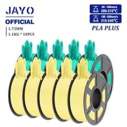 JAYO ABS/PLA META/PETG/SILK/TPU/Wood/ Rainbow/Marble 3D Printer Filament 1.75mm 10 Roll 3D Printing Materials for 3D Printer