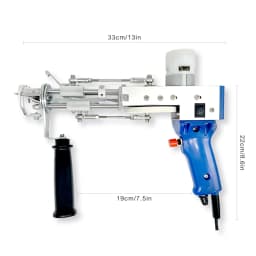 Tufting Gun 2 in 1 Cut Pile Loop Pile Rug Gun Machine Starter Kit Rug Tufting Kit Electric Gun Carpet Weaving Flocking Machine