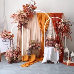 Metal Wedding Arch, Set of 3 Backdrop Stand for Wedding, Bridal, Indoor Outdoor Party Decoration