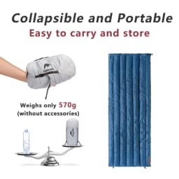 Naturehike CW280 CWM400 CW295 Sleeping Bag Winter Waterproof Goose Down Sleeping Bag Ultralight Hiking Camping Sleeping Bag