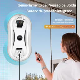 PuRuiKai Window Cleaning Robot High Suction Electric Window Cleaner Robot Anti-falling Remote Control Robot Vacuum Cleaner
