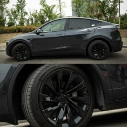 4PCS Wheel Cover 20 Inch for Tesla 2025 Model Y Juniper Performance Replacement Helix 2.0 Automobile HubCap Full Rim Accessories