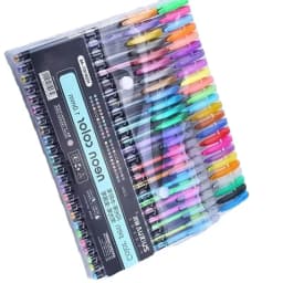 48pcs Colors Glitter Sketch Drawing Color Pen Markers Gel Pens Set Refill Rollerball Pastel Neon Marker Office School Stationery