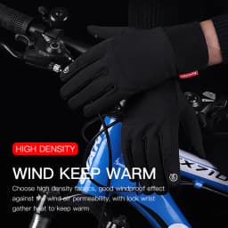 Outdoor Sports Autumn And Winter Men'S Anti-Splashing Warm And Windproof Women'S Touch Screen Bicycle Riding Cold-Proof Gloves