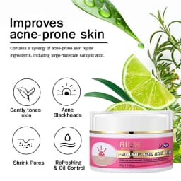 AILKE Anti Acne Face Cream, Brightening, Cleaning Skin, Reduce Blackheads, Dark Spots, For All Skin Tone Facial Cream, 50ml