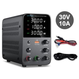 Wanptek Adjustable DC Power Supply 60V 5A Lab Bench Power Source Stabilized Power Supply Voltage Regulator Switch 120V 30V 10A
