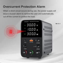Wanptek Adjustable DC Power Supply 60V 5A Lab Bench Power Source Stabilized Power Supply Voltage Regulator Switch 120V 30V 10A