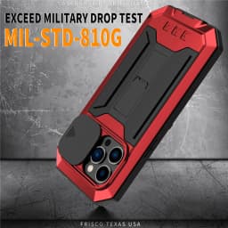 for iPhone 14 13 Pro Max Mini Case Military Grade Full-Body Rugged Built-in Kickstand Slide Camera Protective Cover Shell