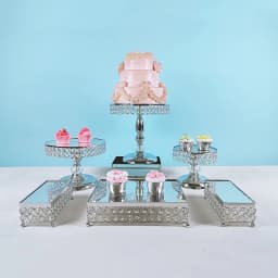 6Pcs-9pcs/Set Metal Cake Stand BAKE Display Wedding decoration cake decoration accessories