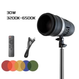 30W Photography LED Video Light Daylight-Balanced Sun Lamp for Softbox Lighting Portrait Flash Studio Accessories Youtube Live