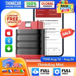 THINKCAR ThinkDiag Mini Automotive OBD2 Scanner Car Diagnostic Tools OBD Code Reader All System Diagnosis Lifetime Free Updater