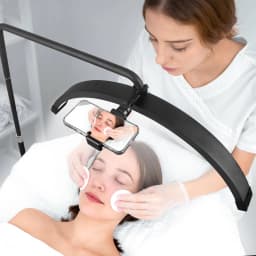 FOSOTO FT-Y9II 25inch Led Lash Light Half-Moon Light Led Video Light With Floor Tripod For Tattoo Beauty Salon Eyelash