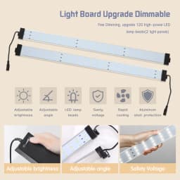 Photo Studio Box Portable Lightbox Tabletop Shooting PVC Backdrop Tent Photography Box Softbox Set for Items Display 45/65/80 cm