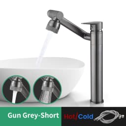 1080 Degree Basin Faucet Kitchen Sink Faucet Bathroom Faucet Mixer Aerator 2 In 1 Black Tap Heated Faucet Gourmet Mixer Tapware
