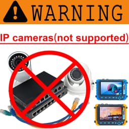 Upgraded IV8W IV8C 5 Inch CCTV Tester Monitor 8MP TVI AHD CVI CVBS Security Camera Tester Support PTZ Audio VGA HDMI Input