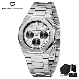 PAGANI Design 2025 New Men Quartz Watch VK63 Sapphire Crystal Luminous Stainless Steel PD1707 200m Waterproof Reloj Hombre