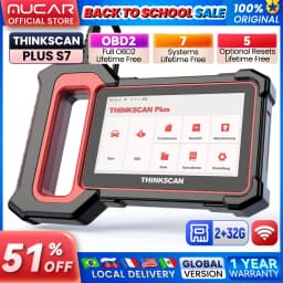 THINKSCAN PLUS S4/S6/S7 OBD2 Car Diagnostic Tools Multi System Scan ABS SRS ECM TCM BCM IC AC Reset Code Reader Auto Scanner