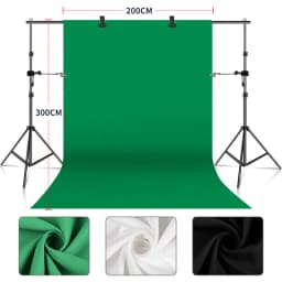 Photography 1.6Mx2M/3M Background Backdrop Cloth Muslin Textile Fabric White Green Screen Chroma Key For Photo Studio Shooting