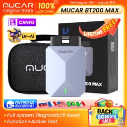 MUCAR BT200 MAX AI Auto Car Full System Diagnostic Scanner Tool with 15 Reset Function Bi-Directional CANFD Lifetime Free Update
