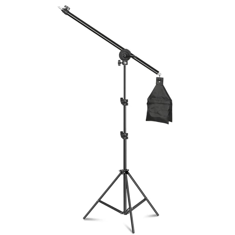 Photo Studio Kit Tripod Light Stand Cross Arm With Weight Bag Photo Studio Accessories Extension Rod 53 -133CM Backdrop Stand