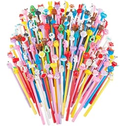 50 Pcs Mixed Gel Ink Pens Black Ink Cool Pens Cute Bulk Assorted Style Novelty Office Supplies Stationery Back to School Season