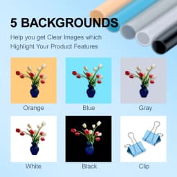 Yizhestudio 60 cm LED light box Folding Photo Studio Softbox light Tent with white yellow black background Accessories box light