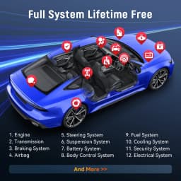THINKCAR BD6 OBD2 Scanner Bluetooth Diagnostic Full System Diagnosis 5 Reset Function Scan Tool Lifetime Free for All Cars