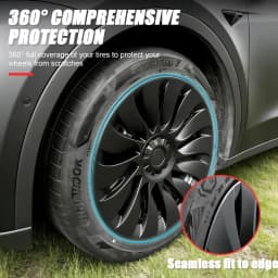 4PCS HubCap Performance Wheel Caps Automobile Replacement Hub Cap Full Rim Cover Accessories For Tesla Model Y 19 Inch 2018-2024