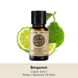 AKARZ Bergamot Essential Oil Natural Skin Control Antibacterial Clear Air As for Psoriasis Acne Bergamot Oil