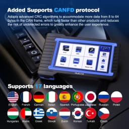 MUCAR VO7S CANFD Professional Scan Tool Bi-Directional Control ECU Coding Auto Car Diagnostic Tool Full System OBD2 Scanner