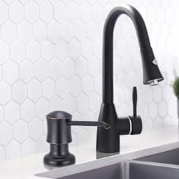 Soap Dispenser Black Kitchen Soap Detergent Dispenser Bottle liquid Soap dispensers Pump 500ml Build in Bathroom Accessorie sets