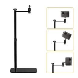 Projector Tray Floor Projector Support Stand Metal Holder Multi-angle Adjustable 360 ° Rotating Projector Bracket for Film Video