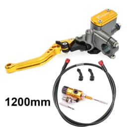 Motorcycle Master Cylinder Lever Hydraulic Clutch Oil Hose Line Pipe Rear Foot Brake Pull Rod Atv Dirt Pit Bike Braided Tubing