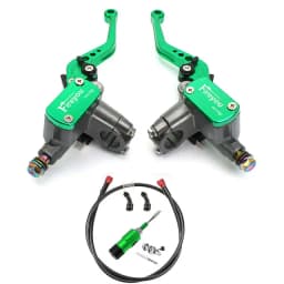 Motorcycle Master Cylinder Lever Hydraulic Clutch Oil Hose Line Pipe Rear Foot Brake Pull Rod Atv Dirt Pit Bike Braided Tubing