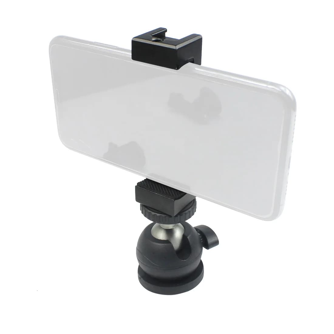 Magnet Car Suction Cup Base Dia 66mm/43mm with 1/4" Screw Mount 360 Swivel Ball Head Smartphone Clipper for Gopro Action Camera