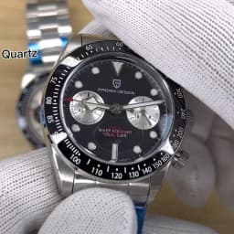 PAGANI DESIGN Men's Watch Panda Chronograph Luxury Quartz Wrist Watches Japanese Movement Sapphire Mirror 10Bar Waterproof Clock