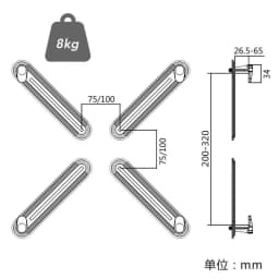 D-MOUNT AD500 Non-VESA Display Adaptor for 17'-27' No Hole Monitor Holder Mount VESA 100X100