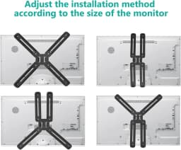 D-MOUNT AD500 Non-VESA Display Adaptor for 17'-27' No Hole Monitor Holder Mount VESA 100X100