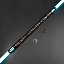 TXQSABER Smooth Swing Heavy Dueling Lightsaber 12 Colors Changing Soundfonts 1 inch Metal Handle Blaster Pixel Sword Toys