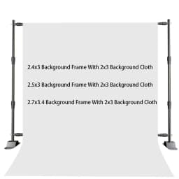 Background Stand Kit Double-Crossbar Backdrop With Solid Color Background Suitable For Photography Shooting Party Decoration